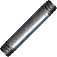 Long Pipe Nipple, Galvanized, 1/2", NPT x NPT Distribution Industrielle GC