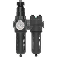 Filtre/r&eacute;gulateur + filtre coalescent drain manuel avec bol standard Modulair 400, 1/4" NPT, 150 psi, Capacit&eacute; de 9,1 oz liq. Distribution Industrielle GC