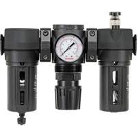 Filtre, d&eacute;tendeur & lubrificateur Modulair 200 avec drain manuel & bol standard, 3/8" NPTF Distribution Industrielle GC