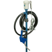 Trousse de pompe pour baril EFP-40 avec moteur S1 avec accessoires pour fluide d&eacute;chappement diesel (DEF), Polypropyl&egrave;ne/Acier inoxydable Distribution Industrielle GC