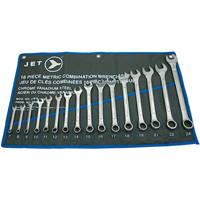 CWS-16M Raised Panel Wrench Set, Combination, 16 Pieces, Metric Distribution Industrielle GC