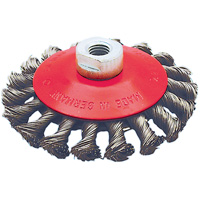 BK4520T Knot Twisted Conical Wheel, 4-1/2" Dia., 0.02" Fill, 5/8"-11 Arbor Distribution Industrielle GC