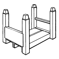 Supports empilables mobiles, 15" la x 22" p, Capacit&eacute; de 5600 lb Distribution Industrielle GC