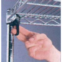 ETAGERE,4 TABL18X36X63,CHROME,800LB/TABL., Tiers 4, 36" la x 63" h x 18" p Distribution Industrielle GC