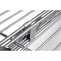 Crochet en S pour &eacute;tag&egrave;re en treillis chromat&eacute; Distribution Industrielle GC