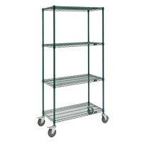 Wire Shelf Cart, Epoxy Finish, 36" x 80" x 18", 800 lbs. Capacity Distribution Industrielle GC