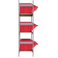 &eacute;tag&egrave;res larges avec bacs g&eacute;ants en plastique, Acier, Sans boulons, Capacit&eacute; 800 lb, 66" la x 60" h x 18" p Distribution Industrielle GC
