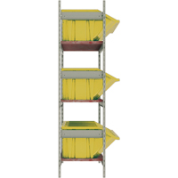 &eacute;tag&egrave;res larges avec bacs g&eacute;ants en plastique, Acier, Sans boulons, Capacit&eacute; 800 lb, 66" la x 60" h x 18" p Distribution Industrielle GC
