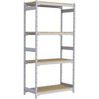 Wide Span Record Storage Shelving, Steel, 4 Shelves, 42" W x 18" D x 84" H Distribution Industrielle GC