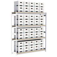 &eacute;tag&egrave;re-classeur de grande largeur, Acier, 4 Tablettes, 72" la x 18" p x 84" h, Ensemble Ajout Distribution Industrielle GC
