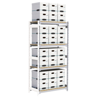 &eacute;tag&egrave;re-classeur de grande largeur, Acier, 4 Tablettes, 42" la x 18" p x 84" h, Ensemble Ajout Distribution Industrielle GC