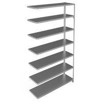 &eacute;l&eacute;ment de rayonnage, Acier galvanis&eacute;, Montant &agrave; fente, Capacit&eacute; 300 lb, 48" la x 84" h x 15" p Distribution Industrielle GC