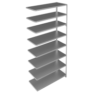 &eacute;l&eacute;ment de rayonnage, Acier galvanis&eacute;, Montant &agrave; fente, Capacit&eacute; 275 lb, 48" la x 96" h x 18" p Distribution Industrielle GC