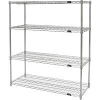 &eacute;tag&egrave;res robustes en treillis chromat&eacute;, Tiers 4, 30" la x 54" h x 14" p Distribution Industrielle GC