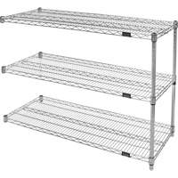 &eacute;tag&egrave;res robustes en treillis chromat&eacute;, Ensemble Ajout, Tiers 3, 30" la x 33" h x 14" p Distribution Industrielle GC