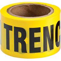 Ruban pour barricade, Anglais, 3" la x 200' lo, 3 mils, Noir sur jaune Distribution Industrielle GC
