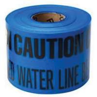 "Buried Water Line" Identoline&reg; Underground Warning Tape, 6" W x 1000' L, Black on Blue Distribution Industrielle GC