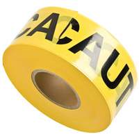 Rubans pour barricades, Anglais, 3" la x 1000' lo, 3 mils, Noir sur jaune Distribution Industrielle GC