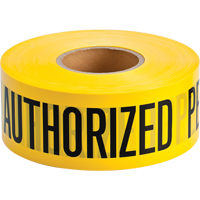 Rubans pour barricades, Anglais, 3" la x 1000' lo, 2 mils, Noir sur jaune Distribution Industrielle GC