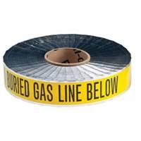 "Gas Line" Identoline&reg; Underground Warning Tape, 2" W x 1000' L, Black on Yellow Distribution Industrielle GC