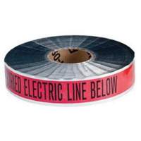 "Electric Line" Identoline&reg; Underground Warning Tape, 2" W x 1000' L, Black on Red Distribution Industrielle GC