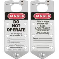 Labeled Lockout Hasps, Silver Distribution Industrielle GC