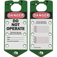 Labeled Lockout Hasps, Green Distribution Industrielle GC