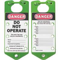 Labeled Lockout Hasps, Green Distribution Industrielle GC