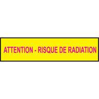 Rubans pour barricades, Français, 3" la x 1000' lo, 3,5 mils, Magenta/jaune Distribution Industrielle GC