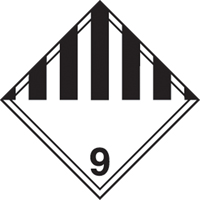 &eacute;tiquettes d'exp&eacute;dition TMD, Classe 9, Mati&egrave;res dangereuses diverses, Papier Distribution Industrielle GC