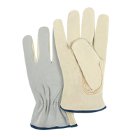 Gants de conducteur &agrave; dos fendu, T-Grand, Paume en Cuir fleur de vache Distribution Industrielle GC