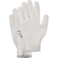 Gants enduit &agrave; paume tricot&eacute;e blanc, Taille Petit/7, Rev&ecirc;tement Polyur&eacute;thane, Enveloppe en PEHP, EN 388 niveau 2 Distribution Industrielle GC