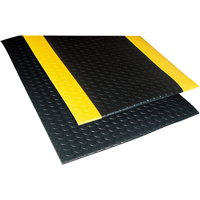 Tapis Sof-Tred No 419 avec Dyna-Shield, Losange, 2' x 3' x 1/2", Noir, PVC Distribution Industrielle GC