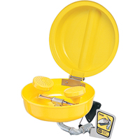 Douche oculaire/faciale avec couvercle, Installation Socle, Bol Plastique Distribution Industrielle GC