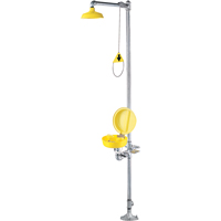 Combinaison de douche oculaire/faciale a/couvercle Distribution Industrielle GC
