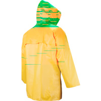 Neo-Slick Chemical & Acid Resistant Rain Jacket, Small, Yellow, Neoprene Distribution Industrielle GC