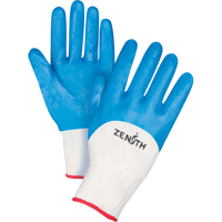 Gants enduits et tricot&eacute;s sans coutures de poids moyen, 7/Petit, R&ecirc;vetement Nitrile, Calibre 13, Enveloppe en Coton Distribution Industrielle GC