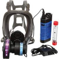 Appareils de protection respiratoire (APR) &agrave; &eacute;puration d'air motoris&eacute; port&eacute;s sur le visage Powerflow, Respirateur &agrave; masque, Pile NiCd Distribution Industrielle GC