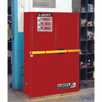 High Security Flammables Safety Cabinet with Steel Bar, 45 gal., 2 Shelves Distribution Industrielle GC
