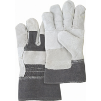 Gants d'ajusteur &agrave; paume renforc&eacute;e d'usage standard, Grand, Paume en Cuir de vache refendu, Doublure en Coton Distribution Industrielle GC