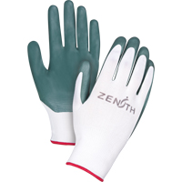 Gants enduits confortables de premi&egrave;re qualit&eacute;, 8/Moyen, R&ecirc;vetement Nitrile, Calibre 13, Enveloppe en Polyester Distribution Industrielle GC