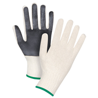 Gants en tricot &agrave; paume enduite, Poly/coton, Un c&ocirc;t&eacute;, Calibre 7, Moyen Distribution Industrielle GC