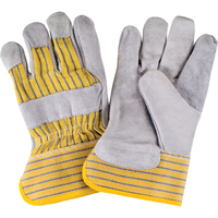 Gants d'ajusteur de premi&egrave;re qualit&eacute;, Grand, Paume en Cuir de vache refendu, Doublure en Coton Distribution Industrielle GC