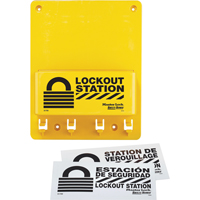 Compact Lockout Station, None Padlocks, 4 Padlock Capacity, Padlocks Not Included Distribution Industrielle GC