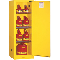 Armoire de s&eacute;curit&eacute; pour produits inflammables EX Slimline Sure-Grip , 22 gal., 1 Porte(s), 23,25" La x 65" h x 18" p Distribution Industrielle GC