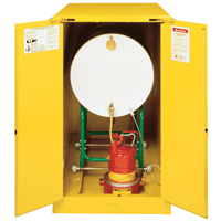 Sure-Grip&reg; EX Horizontal Drum Storage Cabinets, 55 US gal. Cap., Yellow Distribution Industrielle GC