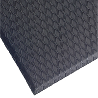 Tapis Cushion Max, Losange, 3' x 12' x 5/8", Charbon, Nitrile/PVC Distribution Industrielle GC