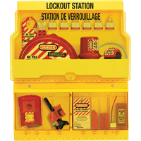 Deluxe Lockout Stations, Aluminum Padlocks, 32 Padlock Capacity, Padlocks Included Distribution Industrielle GC