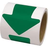 Coloured Floor Marking Decals, Arrow, 4" L x 4" W, Green, Vinyl Distribution Industrielle GC