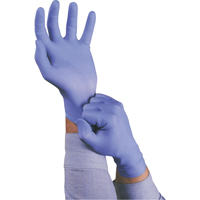 Gants TouchNTuff 92-675, Petit, Nitrile, 5 mils, Sans poudre, Bleu Distribution Industrielle GC